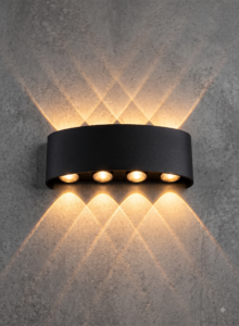 Modern Up and Down LED Wall Light - Multi Beam Sconce
