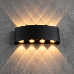 Modern Up and Down LED Wall Light - Multi Beam Sconce