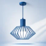 Geometric Blue Pendant Light for Modern Homes
